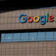 The Google logo is pictured at the Google India office building in Hyderabad on January 28, 2022.